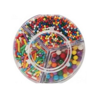 Sucre et perles à parsemer - Assortiment Multicolore 140g