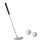 Mini putter et balles de golf