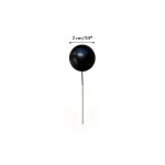 Ballon noir sur tige 2 cm