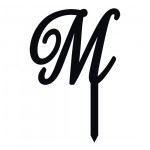 Monogramme Acrylique noir 2.16" - Lettre M