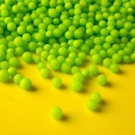 Perle vert lime mat en sucre