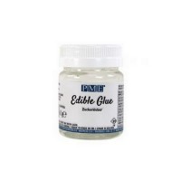 Colle alimentaire transparente