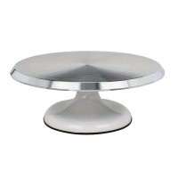 Table tournante en aluminium 12" - Base blanche