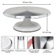 Table tournante en aluminium 12" - Base blanche