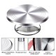 Table tournante en aluminium 12" - Base argent brillant