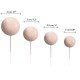 Ballon Beige mat sur tige
