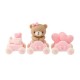 Figurine Oursonne dans son train rose