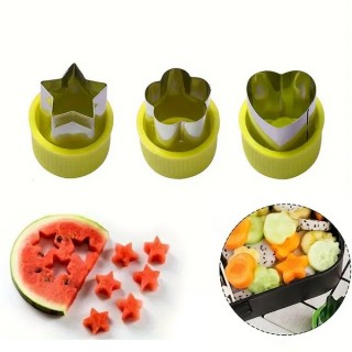 Trio découpoirs pour fruits et légumes Trio découpoirs pour fruits et légumes