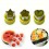 Trio découpoirs pour fruits et légumes