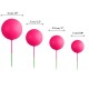 Ballon Rose mat électrique sur tige