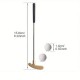 Mini putter et balles de golf