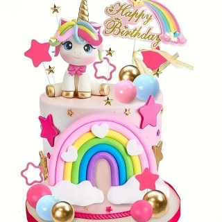 Ensemble Décor Gâteau Licorne Ensemble Décor Gâteau Licorne
