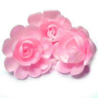 Grande rose rose en azyme