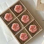 Ensemble Presse-moule à Gâteau de lune - Fleur de pêcher 