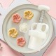 Ensemble Presse-moule à Gâteau de lune - Fleur de pêcher 