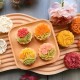 Ensemble Presse-moule à Gâteau de lune - Fleurs exotiques