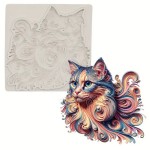 Moule Chat Au gré du vent