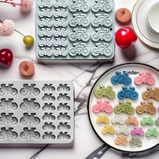 Moule à chocolat Les vélos Moule à chocolat Les vélos