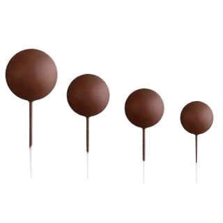 Ballon Brun mat sur tige Ballon Brun mat sur tige