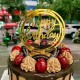 Ornement Acrylique or - Happy Birthday