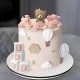Ensemble Train Ourson et bloc Baby - Rose