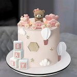 Ensemble Train Ourson et bloc Baby - Rose