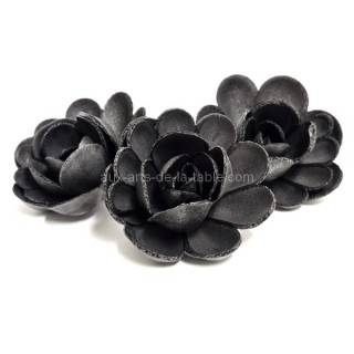 Grande rose noire en azyme