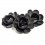 Grande rose noire en azyme