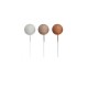 Trio Ballon sur tige Gris Crème Brun mat