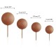 Ballon Brun mat sur tige