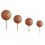 Ballon Brun mat sur tige