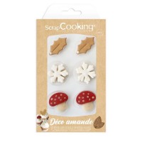 Déco Hiver en pâte d'amande