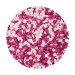 Mini coeur Fuschia et blanc