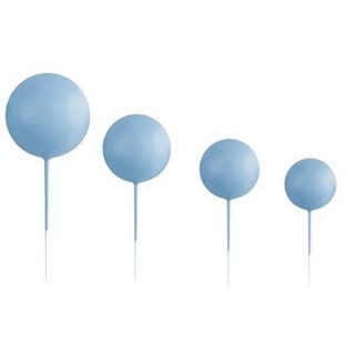 Ballon bleu wedgewood sur tige