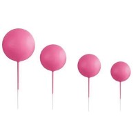 Ballon rose sur tige