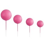 Ballon rose sur tige
