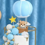 Ensemble Ourson garçon en montgolfière