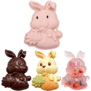 Moule Le lapin sur sa carotte