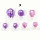 Ballons transparents Rose et Mauve