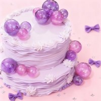 Ballons transparents Rose et Mauve