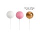 Trio Ballon sur tige Blanc Rose Or - 0.75po