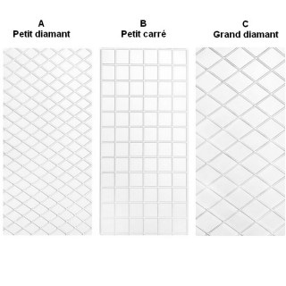 Feuilles de structure Carr&eacute; et diamant
