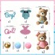 Ensemble de décoration Ourson fille ou garçon ?