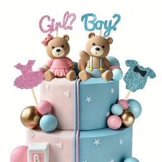 Ensemble de d&eacute;coration Ourson fille ou gar&ccedil;on ?