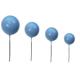 Ballon bleu lagon sur tige