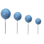 Ballon bleu lagon sur tige