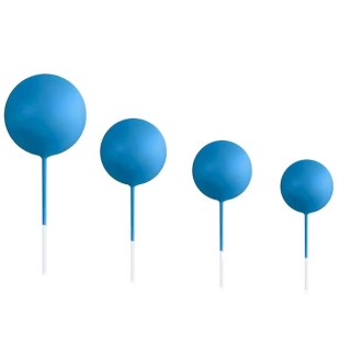 Ballon bleu azur mat sur tige