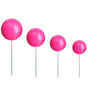 Ballon Rose fushia sur tige