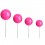 Ballon Rose fushia sur tige