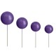 Ballon Violet Royal sur tige